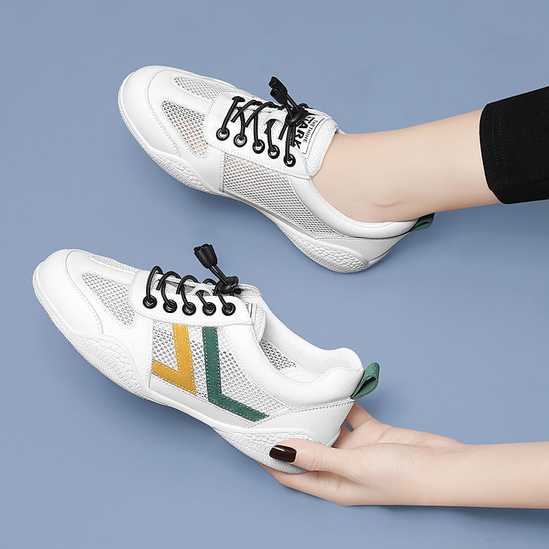 Damen Atmungsaktive Freizeitsneaker mit elastischem Schnürsystem und rutschfester Sohle R&B