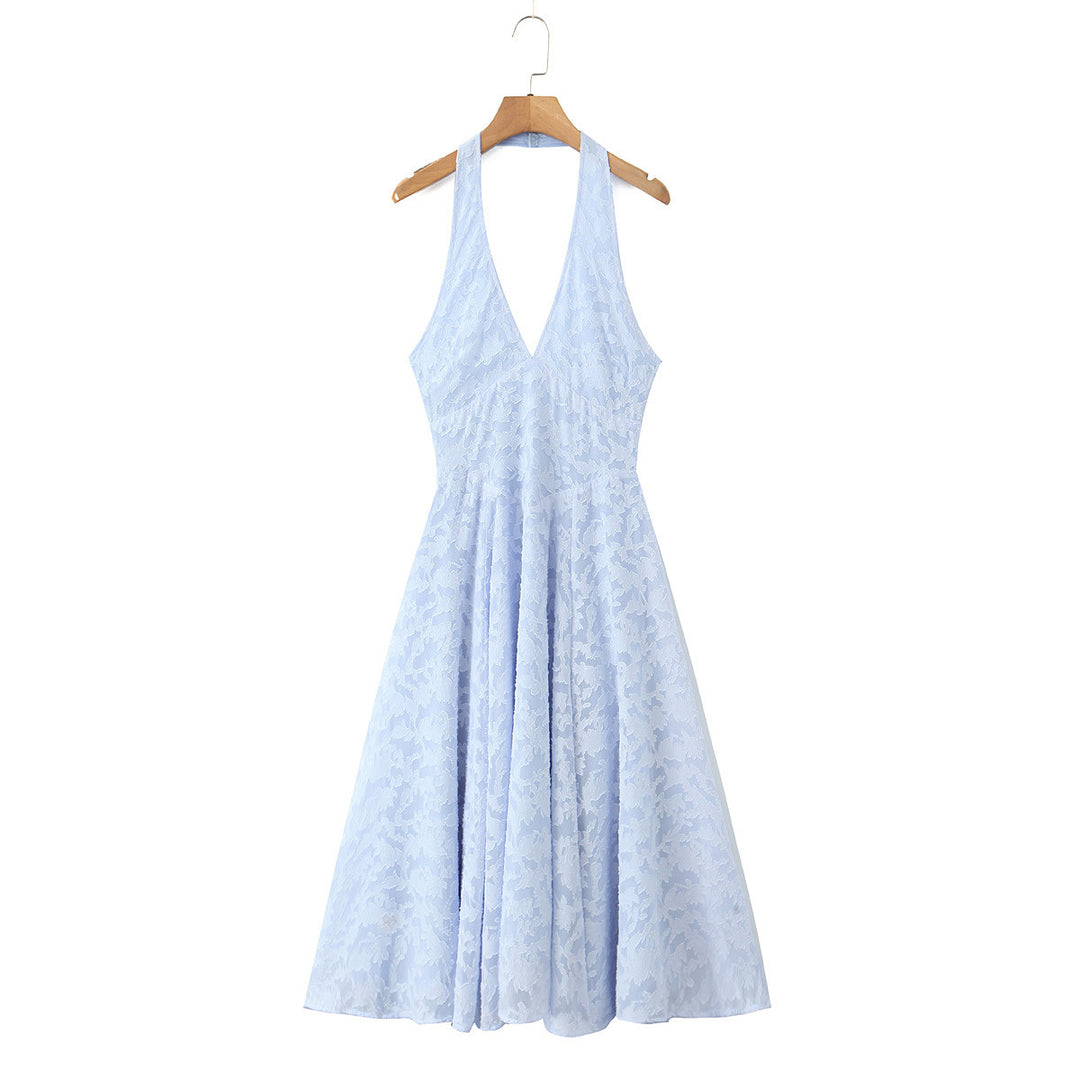 Damen elegantes Halterkleid R&B