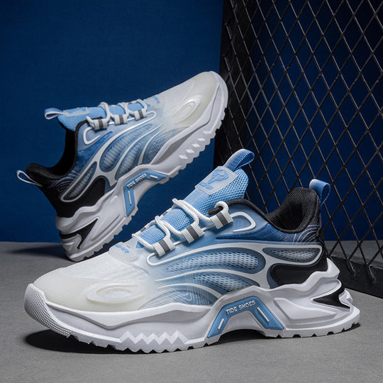 Damen modische sportive Sneakers mit rutschfester Laufsohle R&B