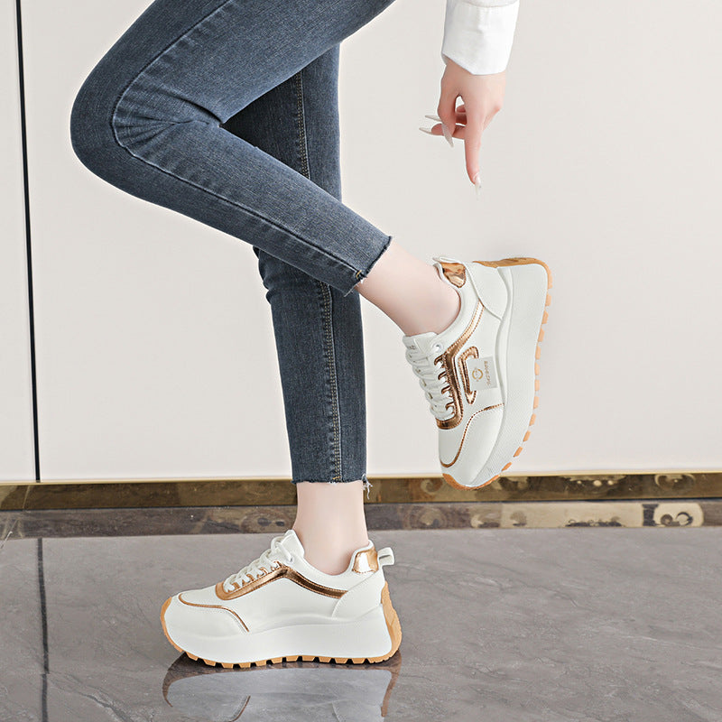 Damen Sportliche Sneakers mit glänzenden Akzenten und dämpfendem Profil R&B