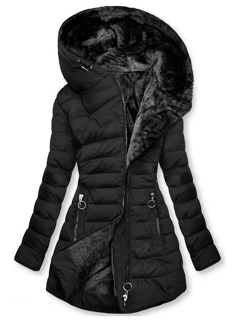 Damen Langzeit-Winterjacke mit weichem Innenfutter R&B