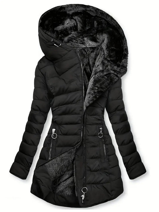 Damen Langzeit-Winterjacke mit weichem Innenfutter R&B