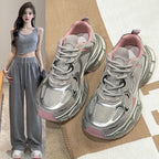 Damen Leichte Sport-Sneaker mit atmungsaktiven Mesh-Einsätzen und dämpfender Sohle R&B