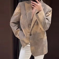 Damen Modischer Oversized-Blazer mit strukturiertem Design R&B