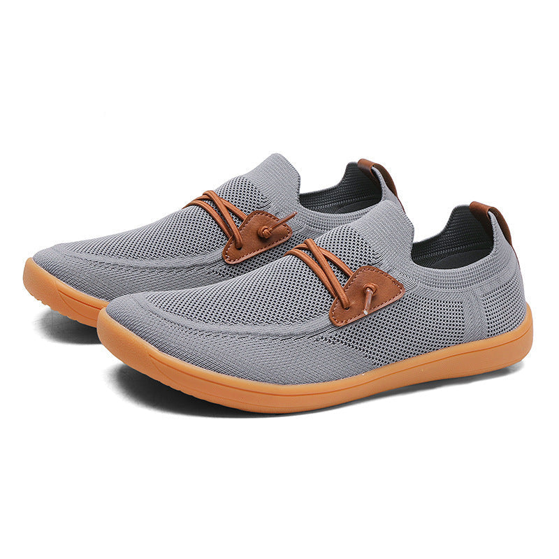Herren nan atmungsaktiver Strick-Schlupfsneaker mit elastischem Einstieg und dämpfender Leichtsohle R&B