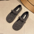 Damen Filzschuhe mit elegantem Riemchen und bequemer Sohle R&B