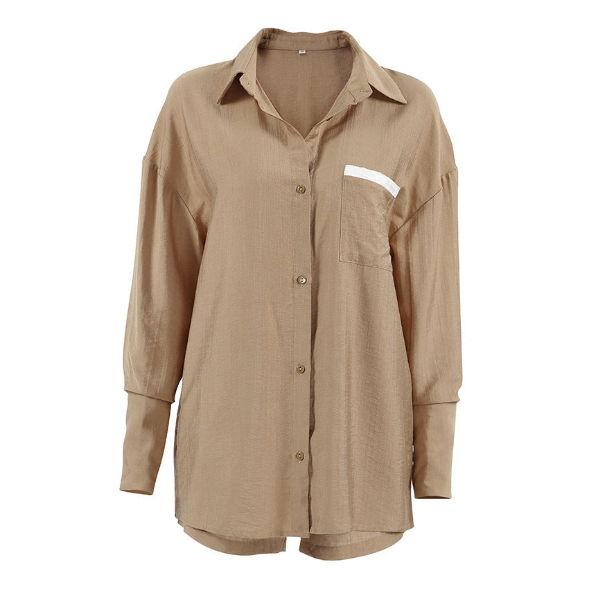 Damen Lässiges Ensemble aus cropped Shirt und Shorts R&B