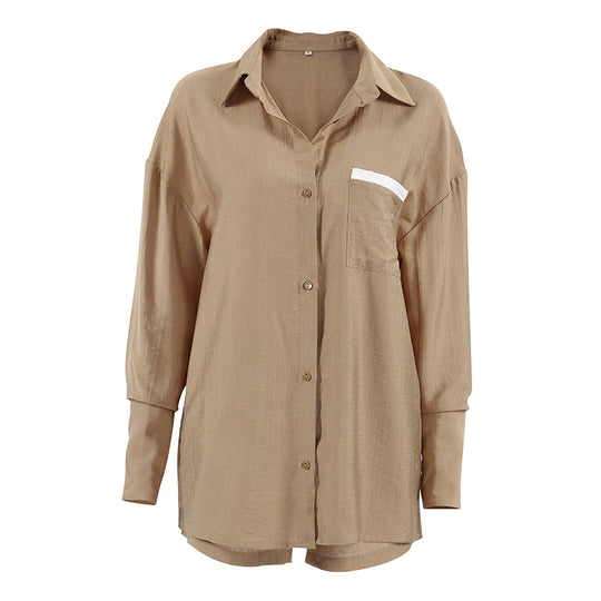Damen Lässiges Ensemble aus cropped Shirt und Shorts R&B