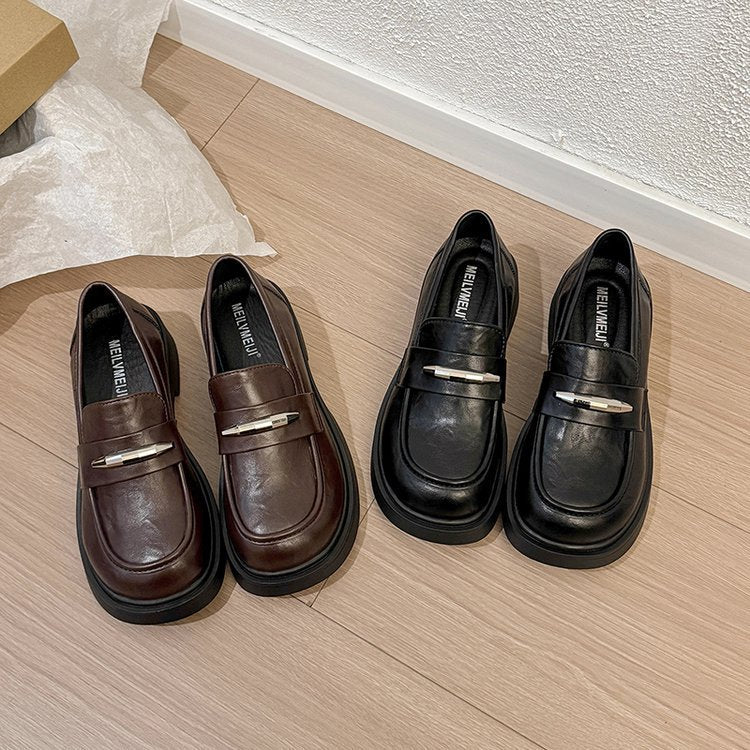 Damen modische Chunky Slipper mit eleganter Schnallenverzierung R&B