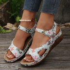 Damen Sandalen mit ergonomischer Sohle und modischem Keilabsatz R&B