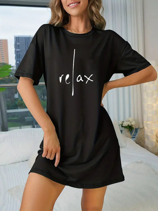 Damen Oversized T-Shirt mit inspirierendem Schriftzug und auffälligem Grafikdesign R&B