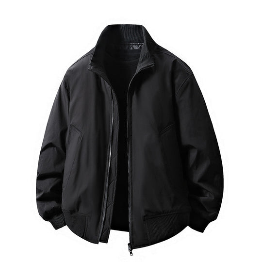 Herren Übergangsjacke mit hohem Kragen und praktischen Eingrifftaschen R&B