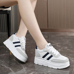 Damen Plattform Sneakers mit atmungsaktiver Obermaterialstruktur und modischem Design R&B