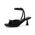 Damen elegante Slingback-Sandalen mit modischem Schleifenakzent