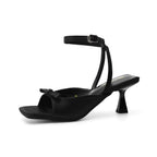 Damen elegante Slingback-Sandalen mit modischem Schleifenakzent