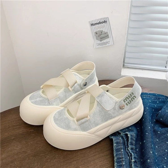Damen modische Slip-On Clogs mit verstellbaren Riemen und komfortabler dämpfender Sohle R&B