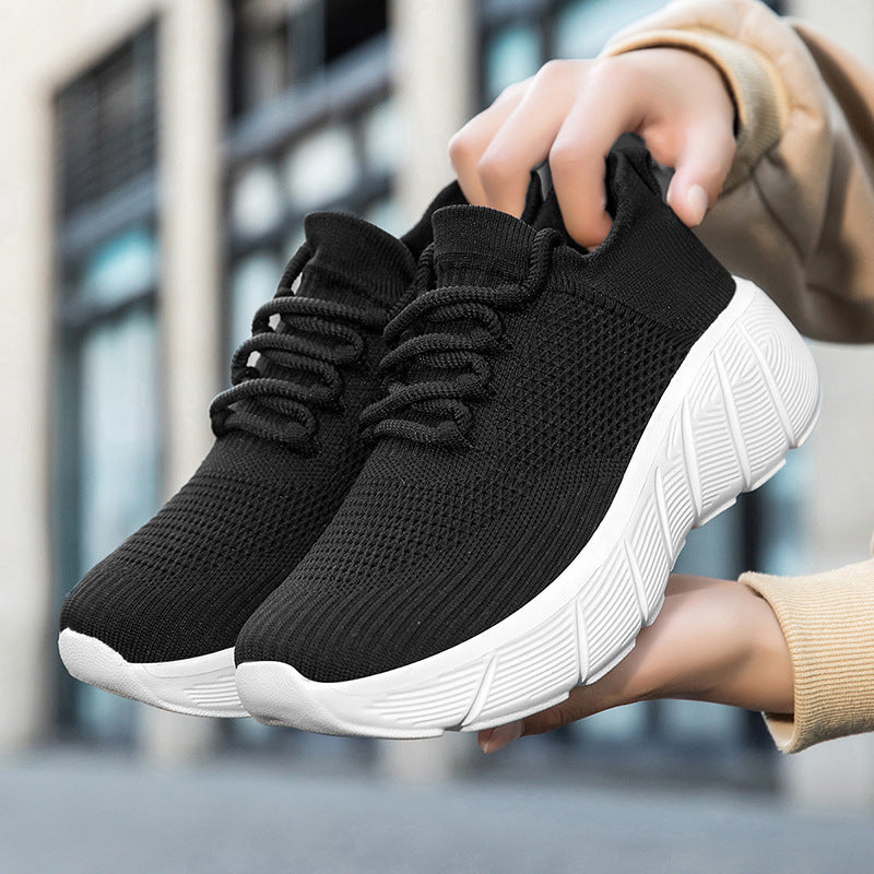 Damen Leichte Freizeitsneaker mit elastischem Schnürsystem und atmungsaktivem Obermaterial