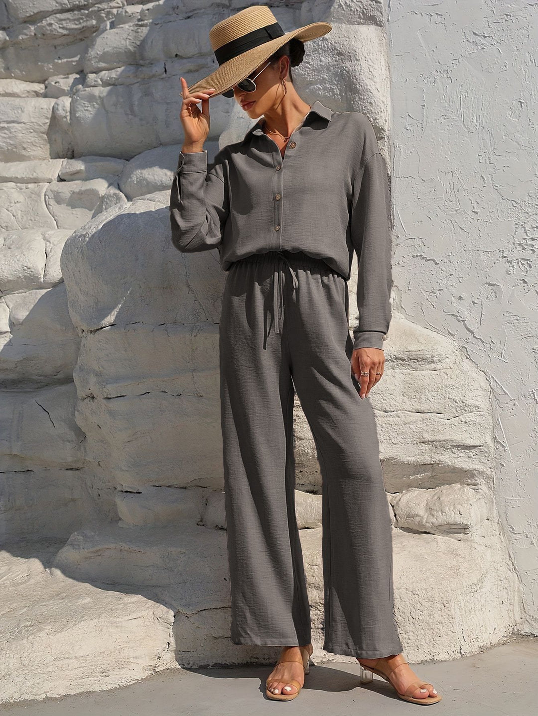 Damen Elegantes Zweiteiliges Set mit entspannter Passform R&B
