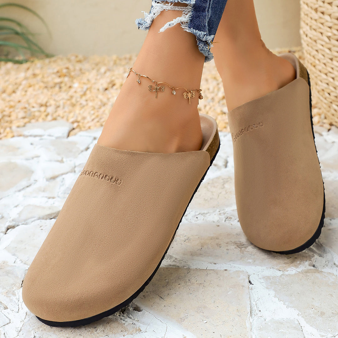 Damen Bequeme Clogs aus weichem Wildleder mit anatomisch geformtem Fußbett R&B