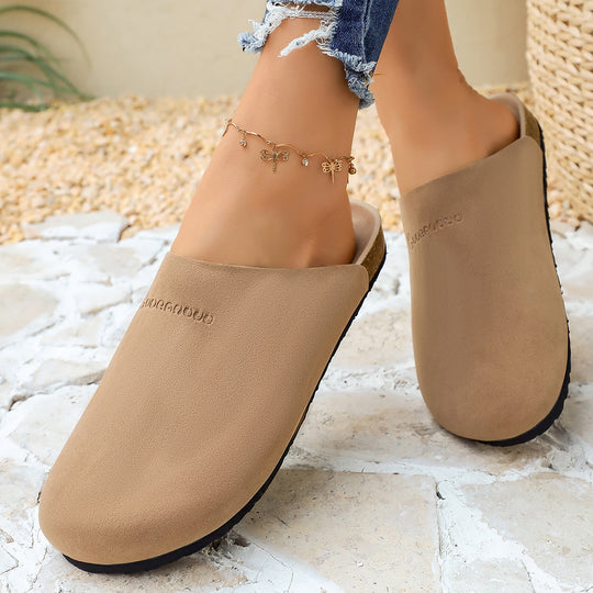 Damen Bequeme Clogs aus weichem Wildleder mit anatomisch geformtem Fußbett R&B
