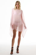 Damen transparenter Kaftan mit weitem Schnitt R&B