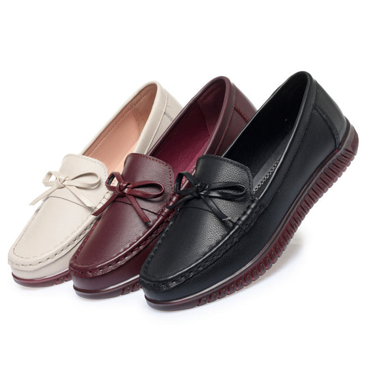 Damen Elegante Mokassins mit modischem Schleifendetail und rutschfester Sohle R&B
