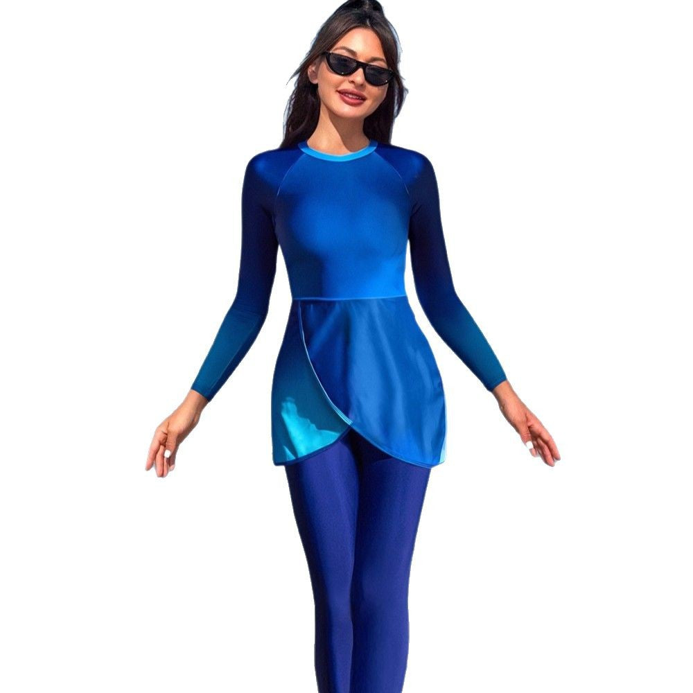 Damen funktionaler UV-Schutz-Schwimmanzug R&B