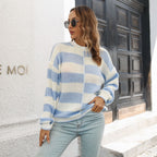 Damen Strickpullover mit Streifenmuster von R&B