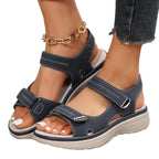 Damen Komfortable Riemensandalen mit verstellbarem Klettverschluss und ergonomischer Sohle R&B