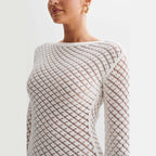 Damen modischer Häkel-Strandkleid R&B