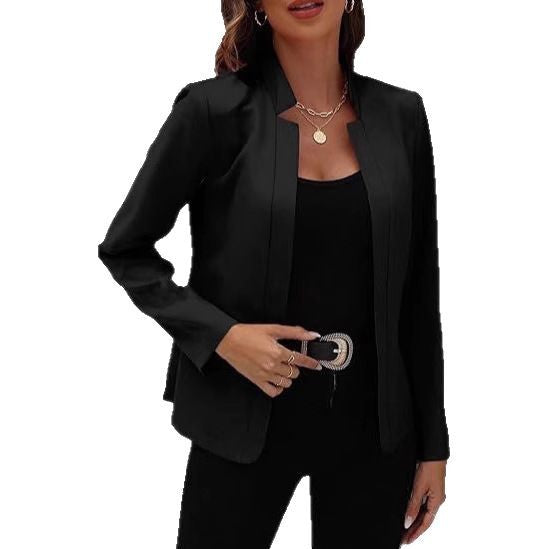 Damen eleganter Blazer mit modernem Schnitt und dezenter Knopfdetail R&B