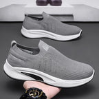Damen Bequeme Slip-On Sneakers mit atmungsaktivem Strickobermaterial R&B