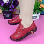 Damen nan flexible faltbare Freizeitsneaker mit stoßdämpfender Profilsohle R&B