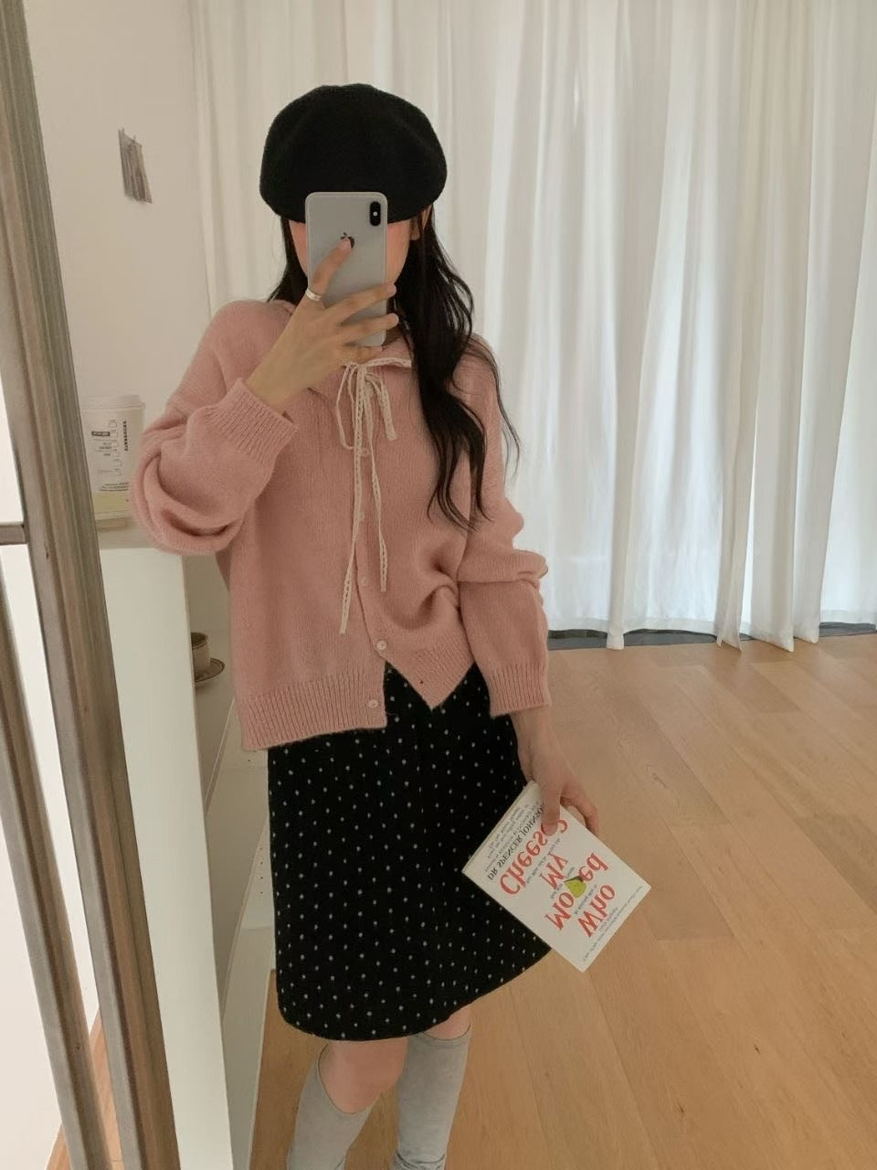 Damen Verspielte Strickjacke mit Schleifenverzierung R&B