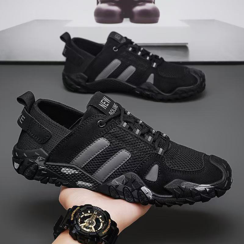 Damen Sportliche Mesh-Sneaker mit stoßdämpfender Sohle und rutschfester Außensohle R&B