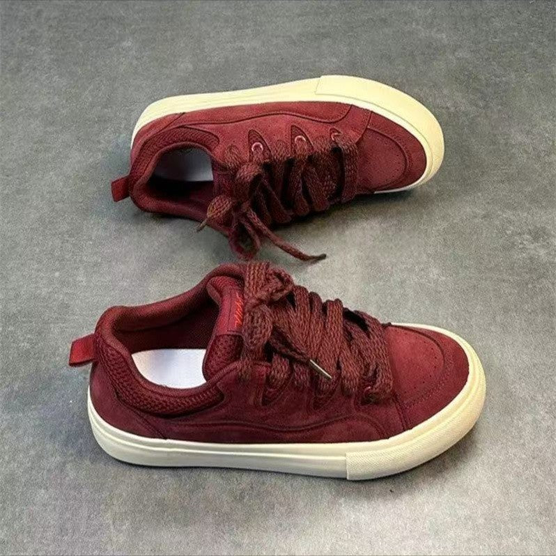 Damen Retro-Lifestyle-Sneaker mit atmungsaktivem Obermaterial und dämpfender Sohle R&B