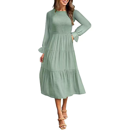 Maxikleid mit Rüschen elegant