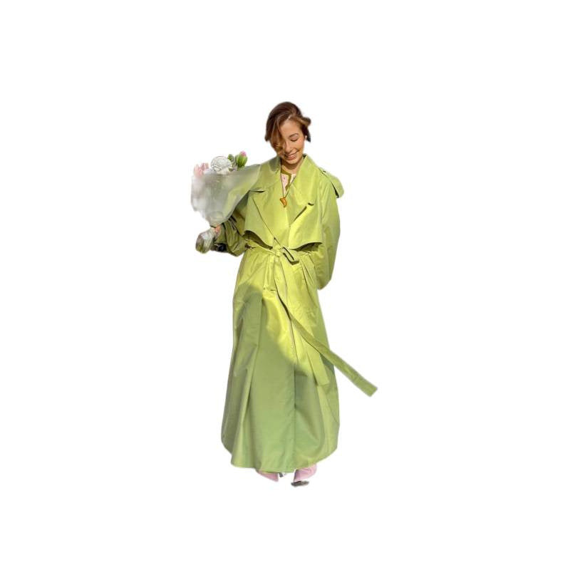 Damen Oversized Trenchcoat mit voluminösen Ärmeln R&B