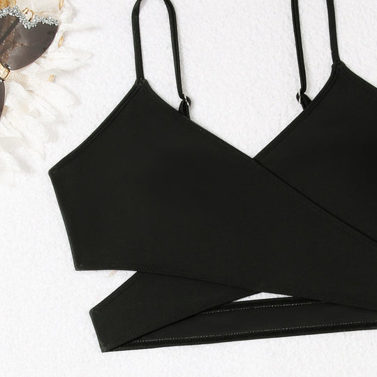 Damen Triangel-Bikini mit elegantem Wickelrock R&B