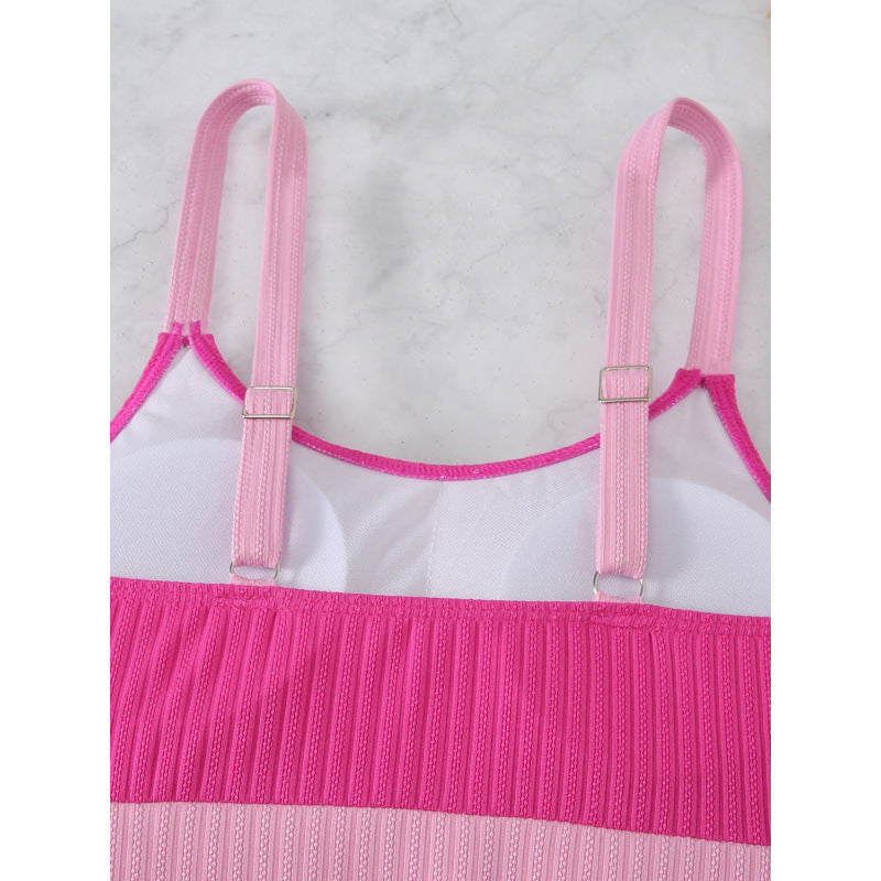Damen Sport-Bikini-Set mit elegantem Design und verstellbaren Trägern R&B