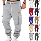 Herren Cargo-Sweatpants mit praktischen Seitentaschen und elastischem Bund R&B