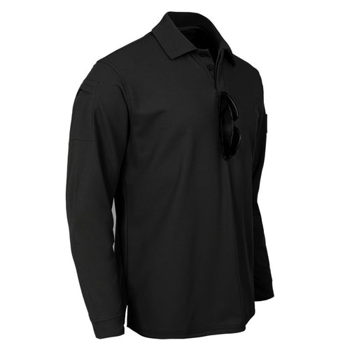Herren funktionales Langarm-Polohemd R&B