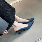 Damen Sling-Pumps mit spitzem Design und verstellbarem Riemchen R&B