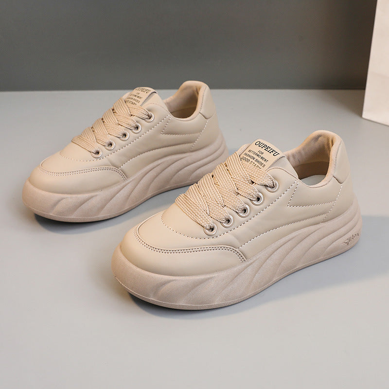 Damen modische Plateausneakers mit ergonomischer Dämpfung und atmungsaktiver Oberflächenstruktur R&B