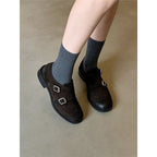 Damen elegante Brogues mit verstellbaren Riemen R&B