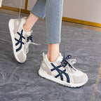 Damen Sportliche Sneaker mit atmungsaktivem Mesh-Obermaterial und dämpfender Sohle R&B
