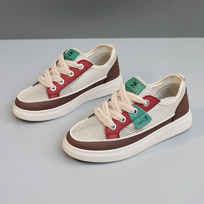 Damen Atmungsaktive Freizeitsneaker mit elastischer Schnürung und rutschfester Sohle R&B