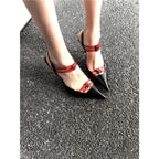 Damen Slingback High Heels mit modischem Riemendesign R&B