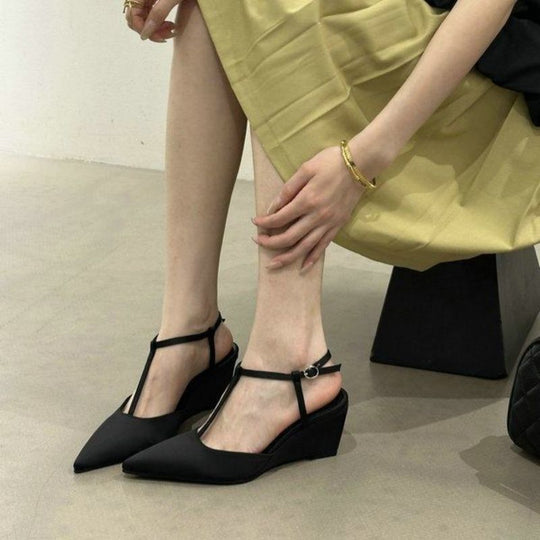 Damen Wedge-Pumps mit elegantem Slingback-Riemen R&B