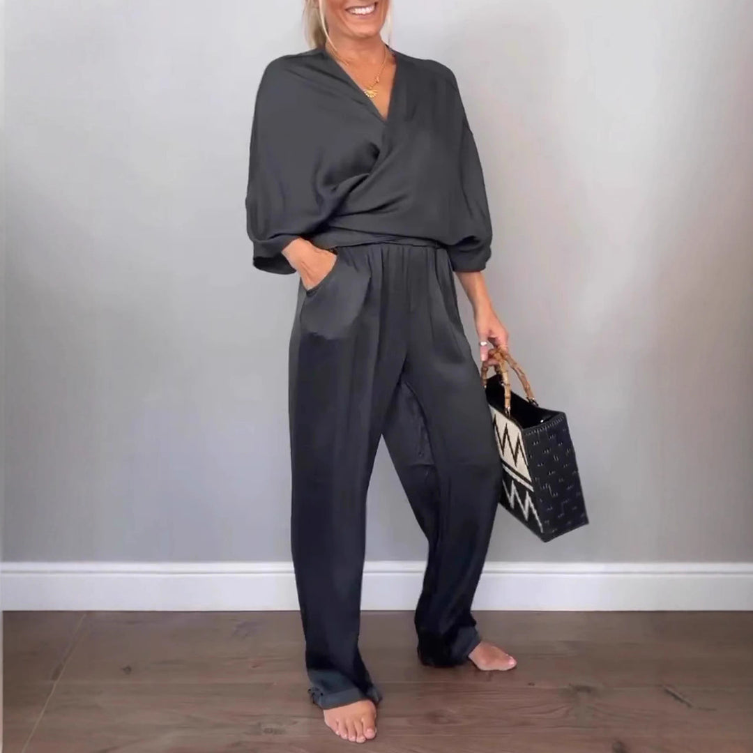 Damen elegantes und schickes Zweiteiler-Set R&B